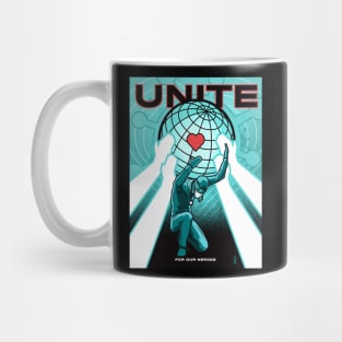 Unite For Our Heroes Poster Mug